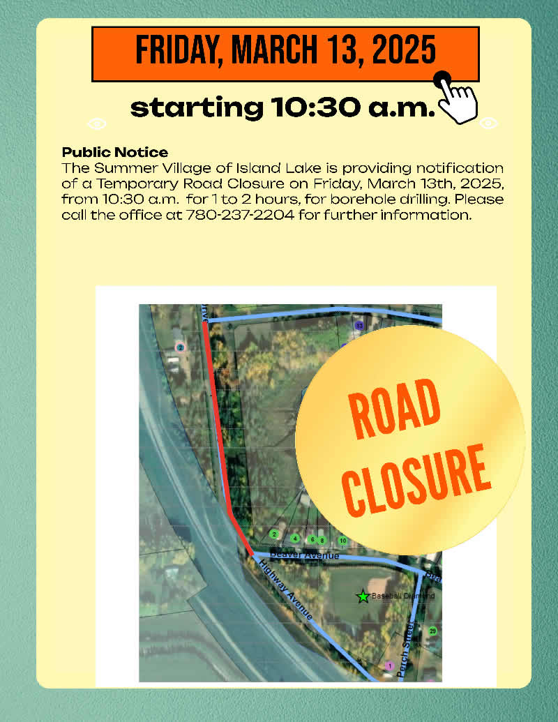 March 13, 2026 road closure